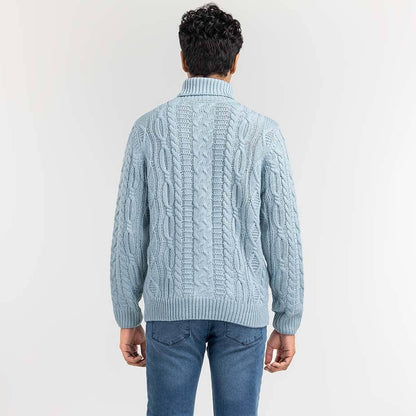 Turtleneck Winter Knitted Sweater for Men