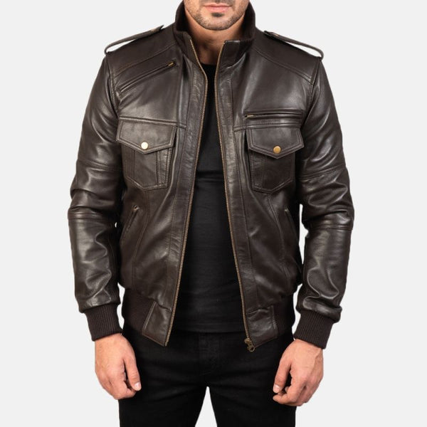 Casual Winter Jacket – Turn-Down Collar with Zip for Men