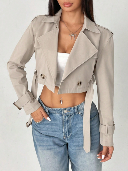Short Belted Jacket for Women
