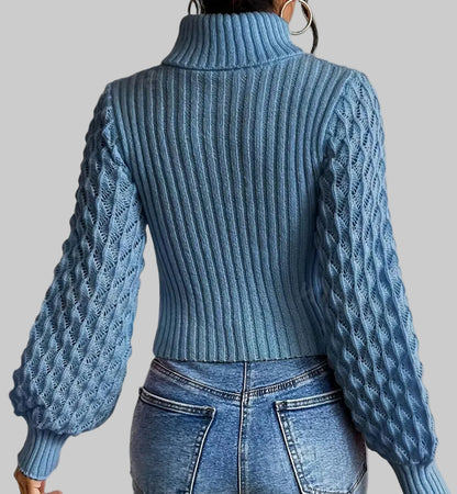 Korean Style Turtleneck Blouse for Women