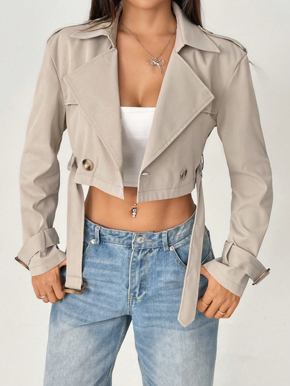 Short Belted Jacket for Women