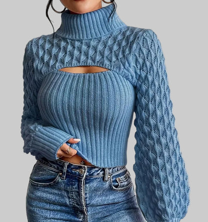 Korean Style Turtleneck Blouse for Women