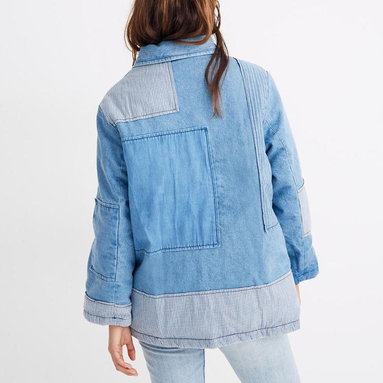 Patchwork Denim Jacket for Women